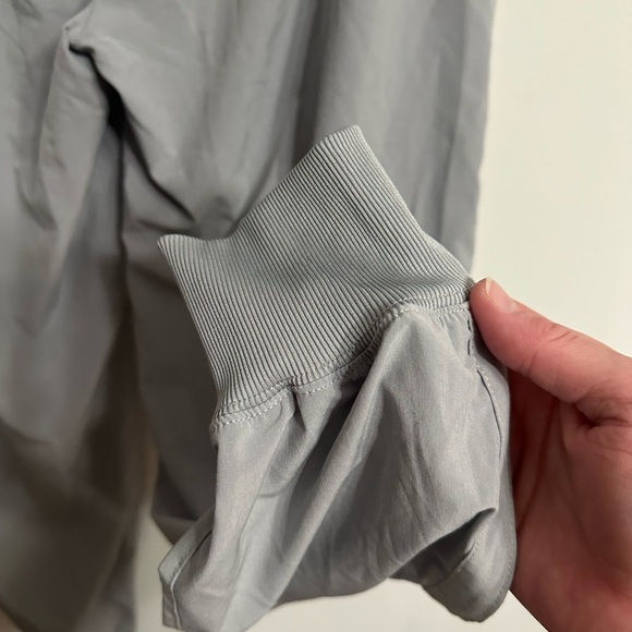 Gray Relaxed Fit Joggers with Elastic Cuffs - Picture 5 of 6